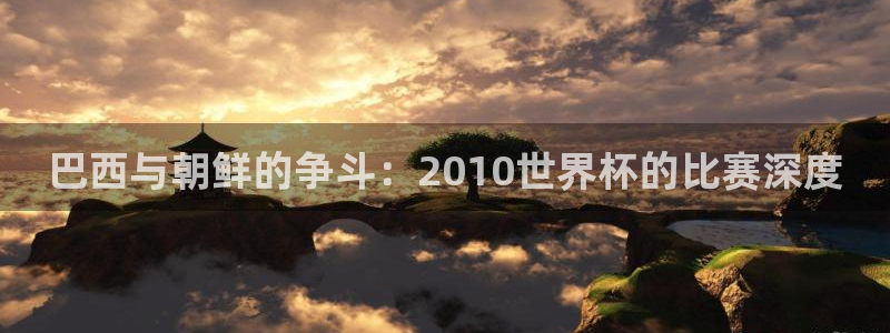 亚洲区世界杯预选赛:巴西与朝鲜的争斗:2010世界杯的比赛深度